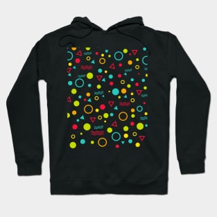 Patrón geométrico colorido Hoodie